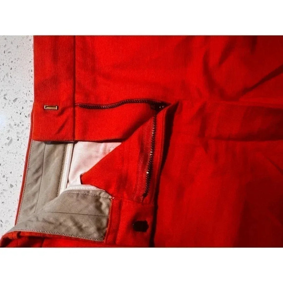 Jay crew shorts women’s Chino 100% cotton size 10 orange - Picture 3 of 5